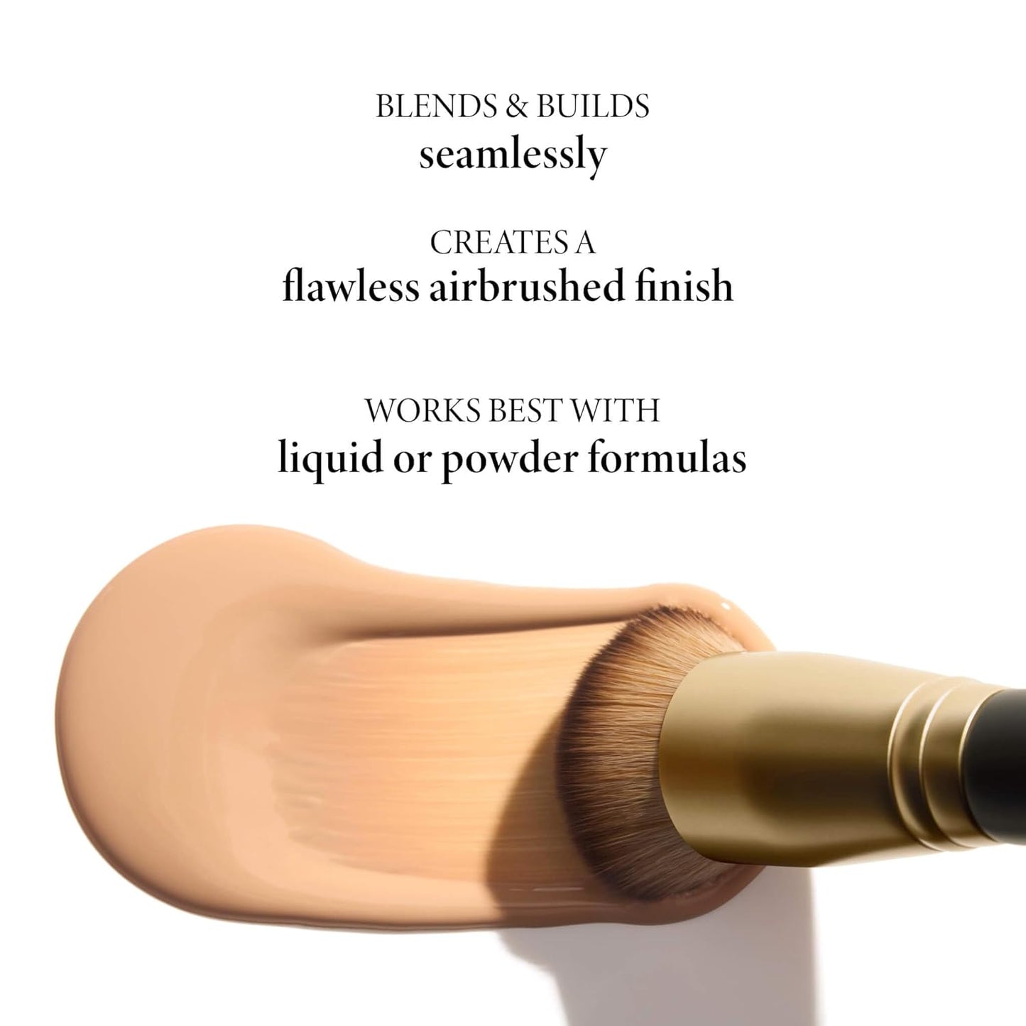 LAURA GELLER NEW YORK Full Coverage Foundation Blending Brush for All Face Makeup & Foundation