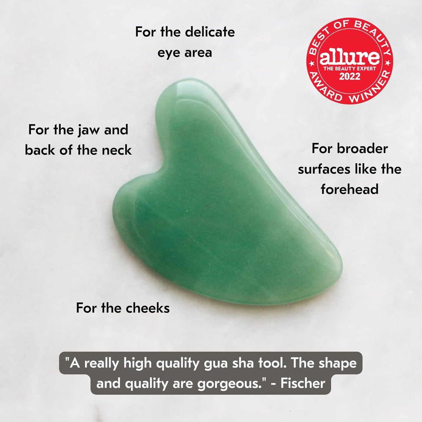 Mount Lai Jade Gua Sha Facial Tools, Jade Roller and Gua Sha Facial Tools Set, Guasha Tool for Face to Relieve Muscle Tension and Reduce Puffiness, Anti Aging Skin Care Sets for Women