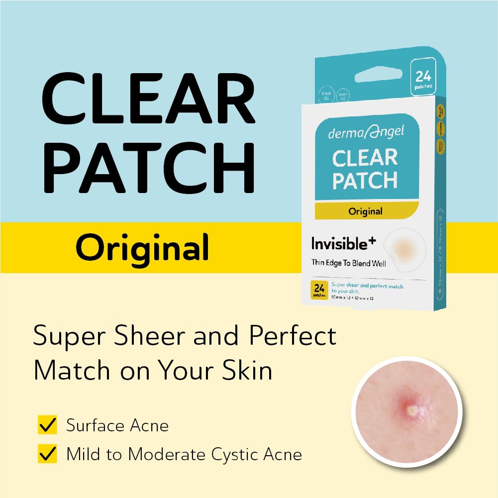 Invisible Pimple Patches for Cystic Acne - Medical Grade Hydrocolloid Acne Patches & Zit Stickers, Cystic Acne Patch for Day/Night Use - 120 Count - 3 Sizes Invisible Plus (Clear Patch)