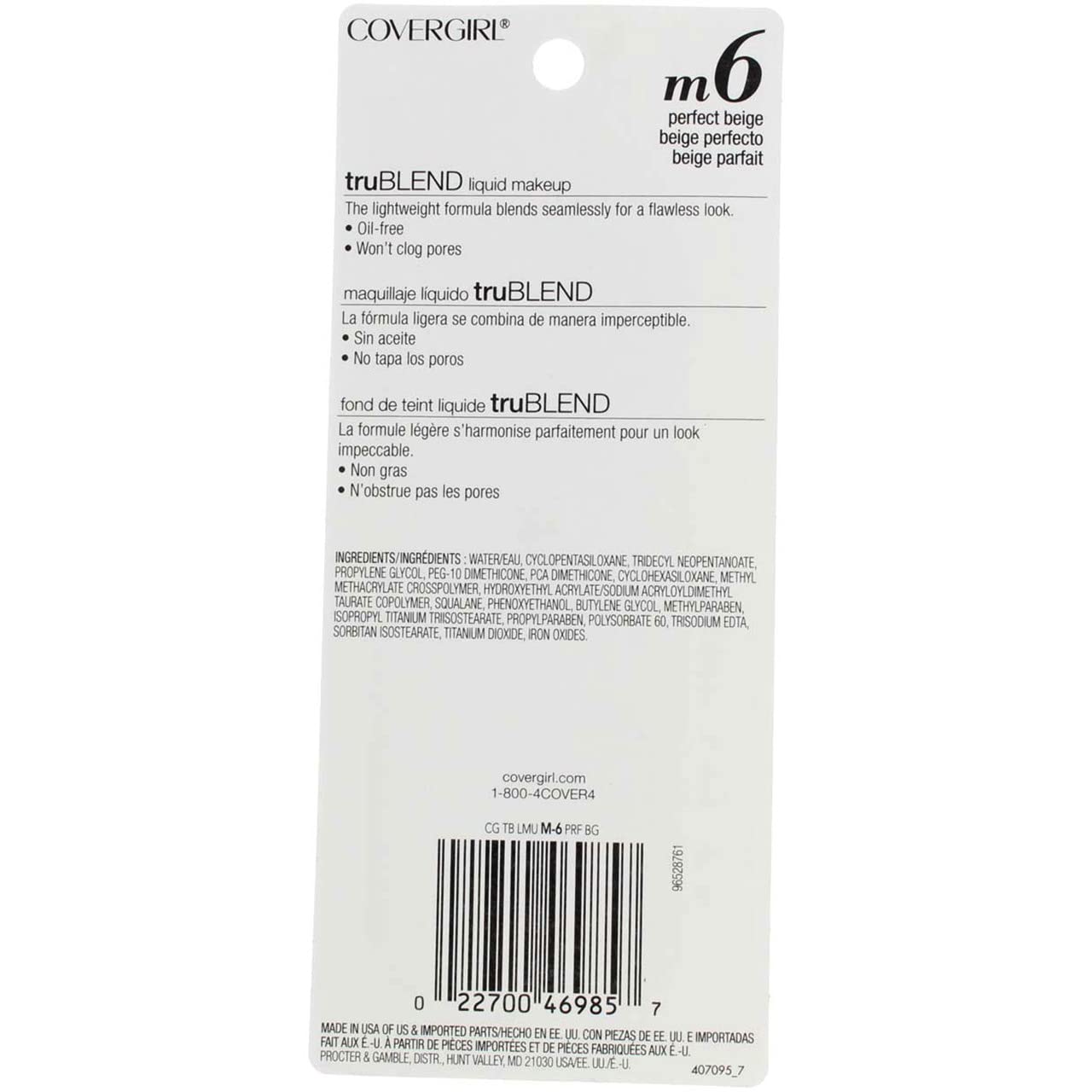 Covergirl Trublend Liquid Makeup, Perfect Beige, 5 Ounce