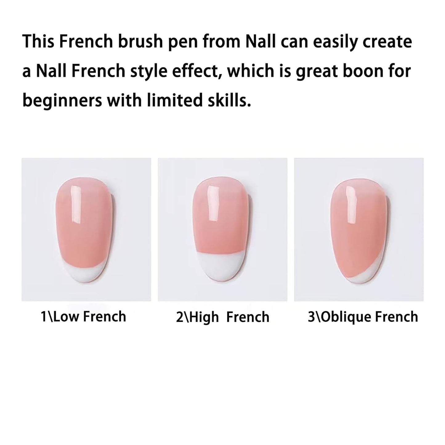 Nail Brush and French Tip Brush, Watercolor Paint Brushes for Oil Painting, Acrylic Paint Brushes（1 Pack） (Brown)