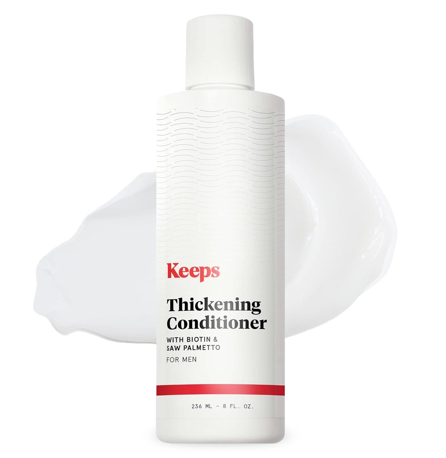 Keeps Hair Loss Conditioner For Men - Mens Conditioner for Fuller, Thicker Looking Hair - Thinning & Hair Growth Product - DHT Blocker - Infused with Biotin, Caffeine & Saw Palmetto - 8 oz