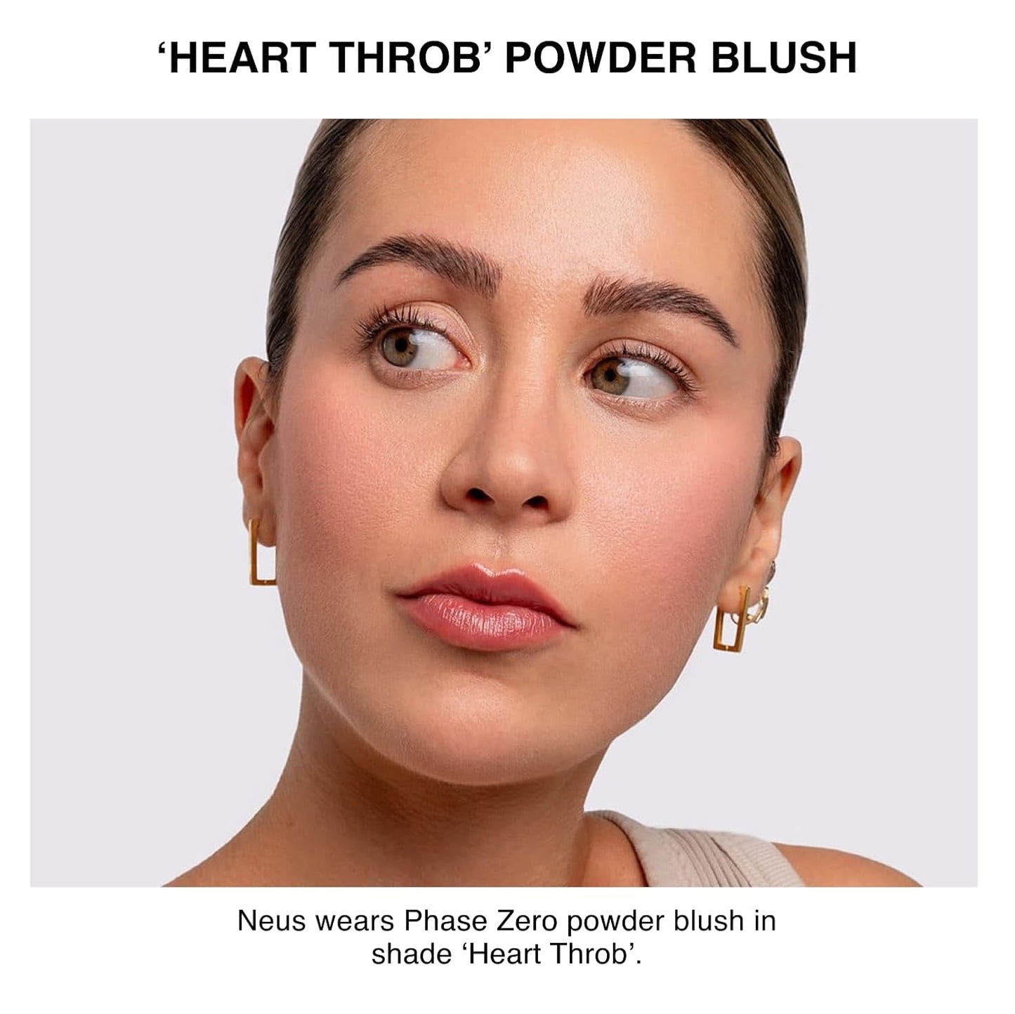 Makeup Powder Blusher - "Heart Throb" - 4g / 0.141oz - Pigmented, Buildable, Lightweight Powder Blush for a Radiant, Healthy, Natural Glow. Versatile Shades - Pink- Warm - Matte finish