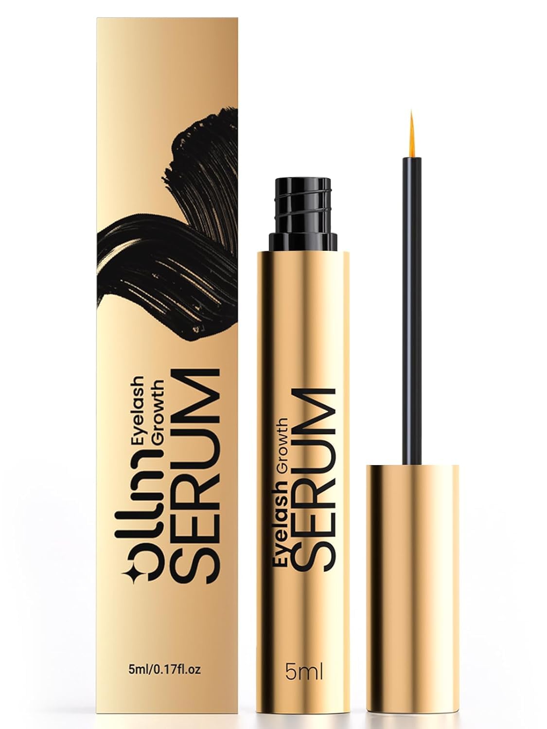 Lash Serum for Eyelash Growth - Natural Lash Enhancing Treatment for Thicker Longer Fuller Looking Eyelashes & Advanced Formula Vegan & Cruelty-Free for Sensitive Eyes, Nightly Use Girls (5ML)