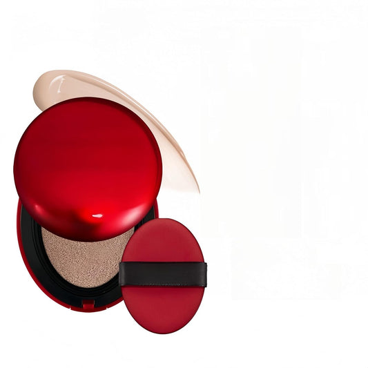 MAEPEOR Cushion Foundation 9 Colors Full Coverage Weightless Satin Glow Foundation Hydrating Long-Lasting Cushion BB Cream (Color 09)