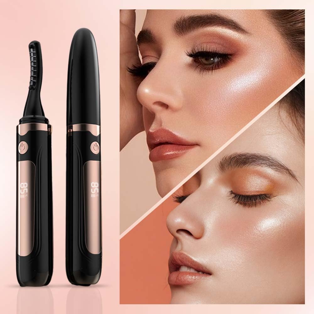 Heated Eyelash Curler, 2025 New Electric Eyelash Curler, Portable USB Type-C Makeup Tools for Travel,Women (White*2)