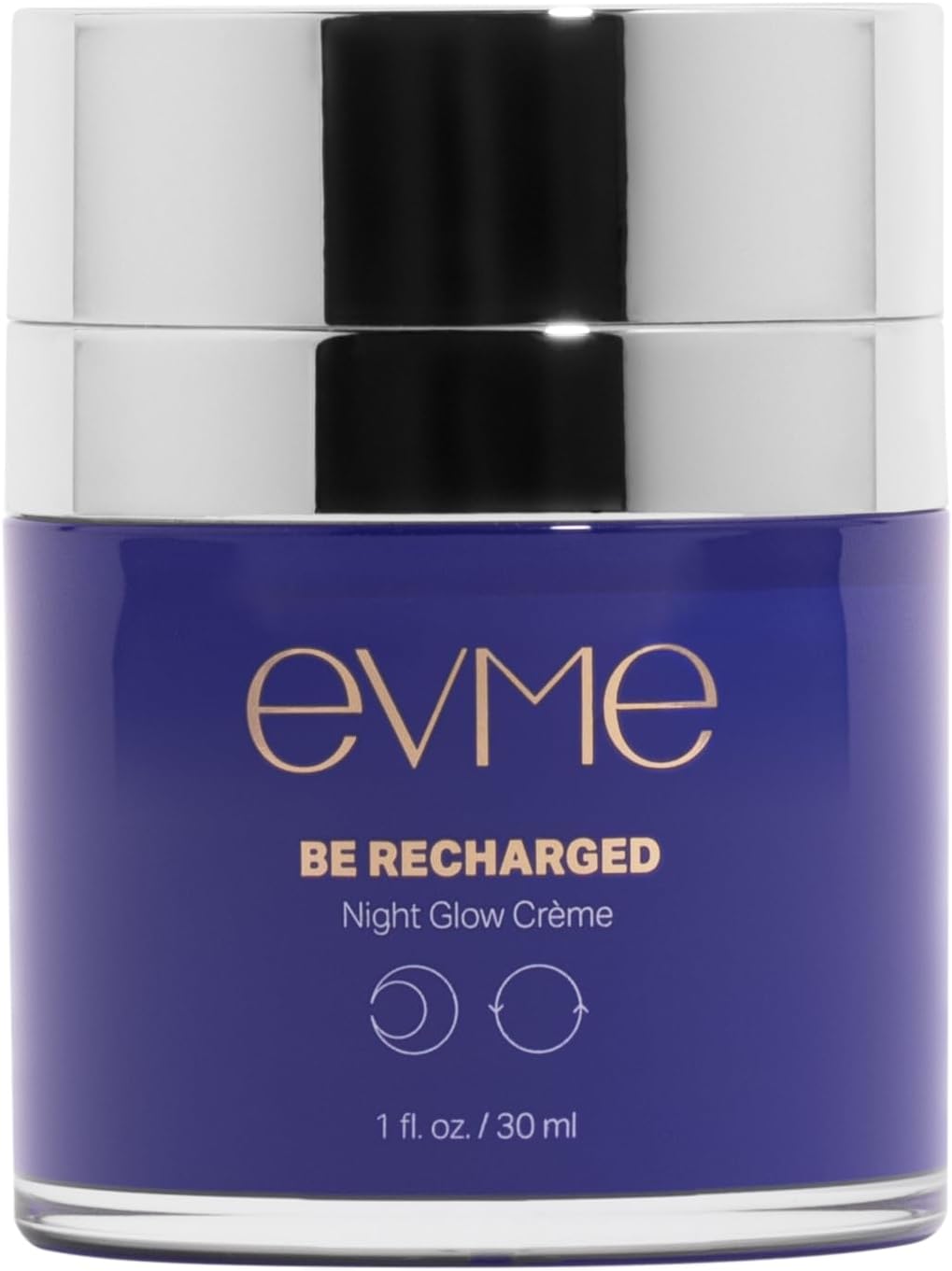 Evme Night Glow Crème – Hydrating Gel-to-Cream Moisturizer with Squalane, Sea Buckthorn & Vitamin C – Dermatologist-Tested, Fragrance-Free for Sensitive, Reactive Skin – Supports Healthy Skin Barrier