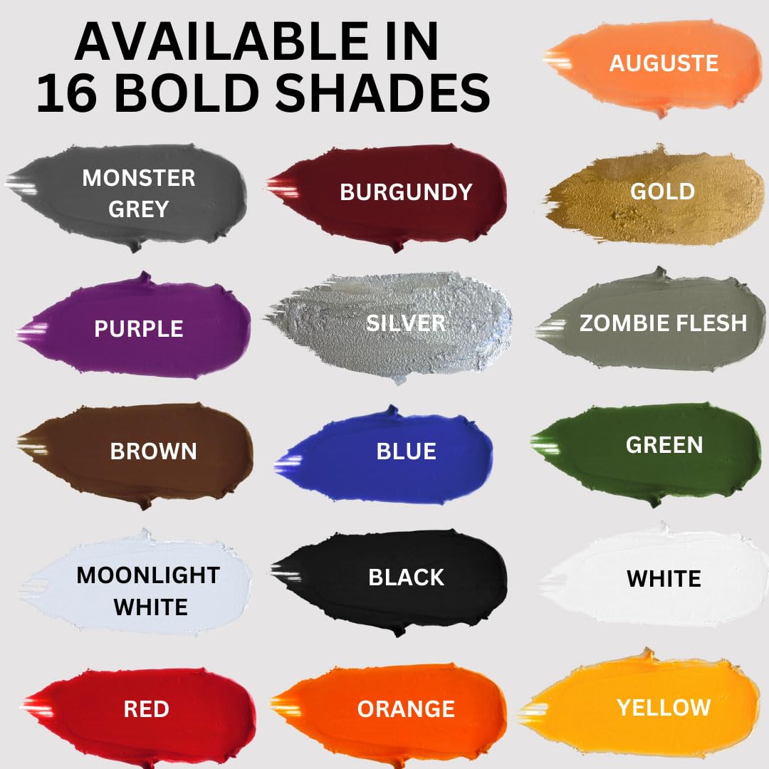 Mehron Makeup Color Cups | Stage, Foundation, Face Paint, Body Paint, Halloween | Face Paint Makeup | Greasepaint .5 oz (14 g) Purple