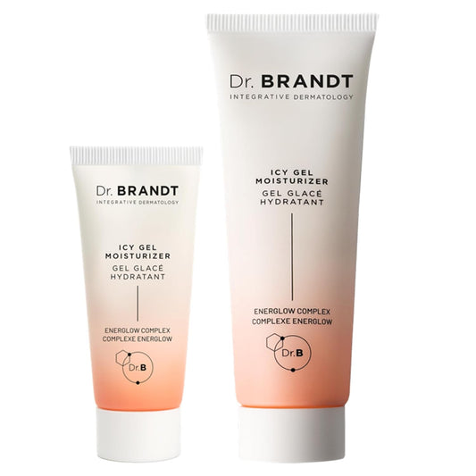 Dr. Brandt iD-Stress Icy Gel Moisturizer - Specifically Designed to Hydrate and Moisturize Your Skin - For A Glowing, Youthful-Looking Complexion - Full (1.7 fl oz) + Mini (0.24)