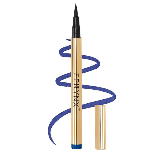 Waterproof Eyeliner - Smudge-Proof Liquid Eyeliner Pen with Precision Tip for Smooth, Long-Lasting Application - Vegan, Hypoallergenic & Gluten-Free Eye Liner - 2mL Blue