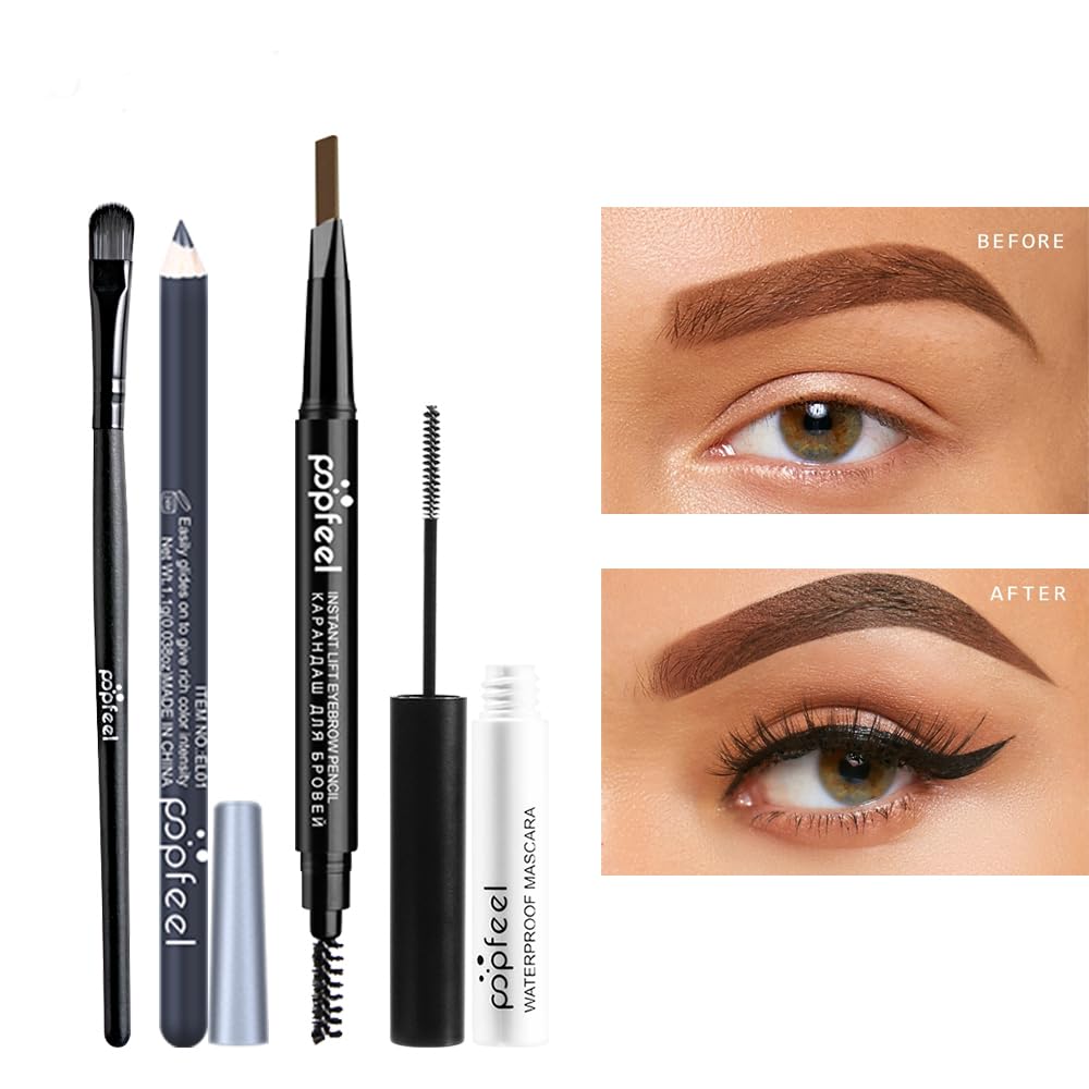 All in One Eyeshadow Palette Makeup Set, Makeup Kits with Makeup Brush, Mascara, Eyebrow Pen,Travel Makeup Bundle Holiday Surprising Makeup Gift Box for Women Girls, Vegan, Maquillage