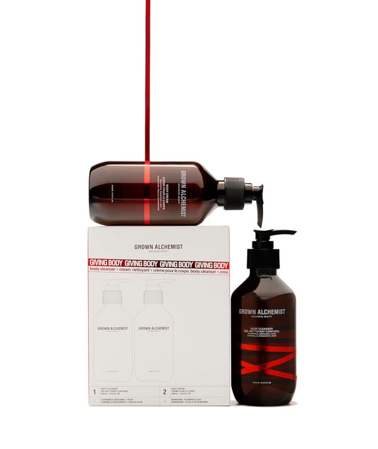 Grown Alchemist Giving Body, Body Cleansing Limited Edition Gift Set, (Body Wash + Lotion)