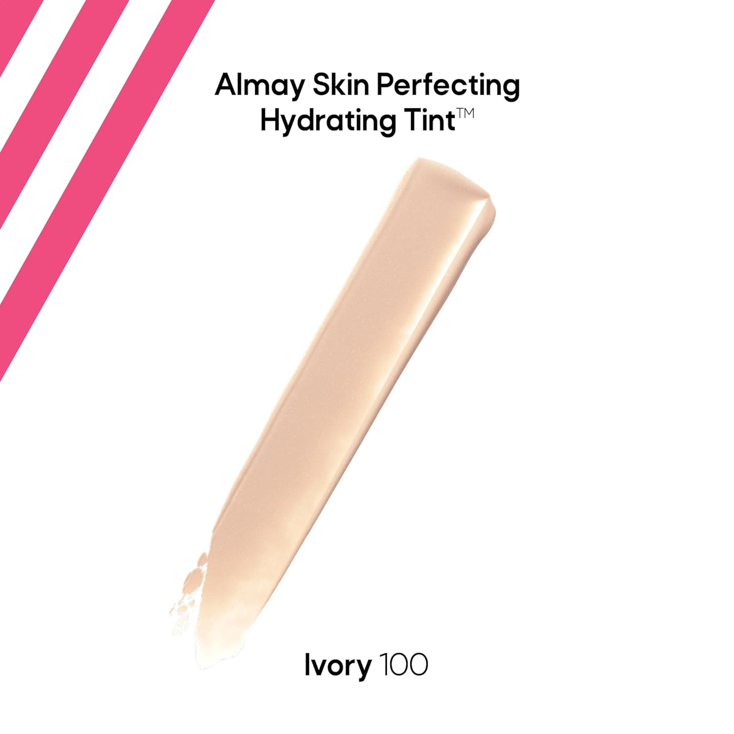 Almay Hydrating Liquid Foundation Tint, Lightweight with Light Coverage, Naturally Dewy Finish, Hypoallergenic, Dermatologist TestedFragrance Free, 100 Ivory, 0.94 fl oz.