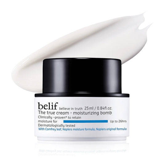 belif The True Cream Moisturizing Bomb with Oak Husk and Vitamin B | Moisturizer | Good for Dry Skin, Dryness Dullness, and Uneven Texture |For Normal, Dry Skin Types