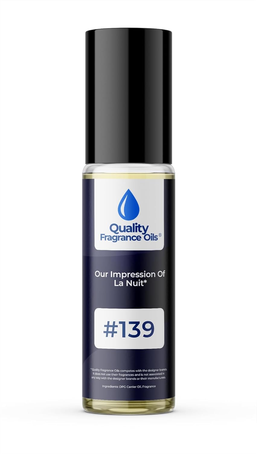Quality Fragrance Oils' La Nuit for Men Impression #139 | Long-Lasting Perfume Oil, Alcohol-Free, Strong Scent, 10ml Roll-On | Affordable Alternative to Designer Fragrances