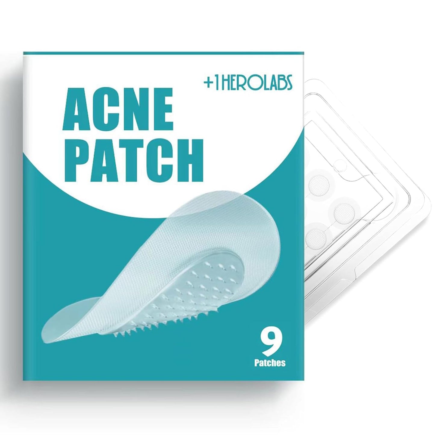 Microdart Acne Patch (9 Patches) - Hyaluronic Acid & Salicylic Acid Hydrocolloid Pimple Patch for Deep, Early and Hidden Blemishes (9 Count (Pack of 1))