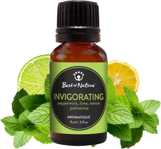 Best of Nature Essential Oil Blend – 100% Pure for Diffuser, Aromatherapy & Relaxation (Invigorating)