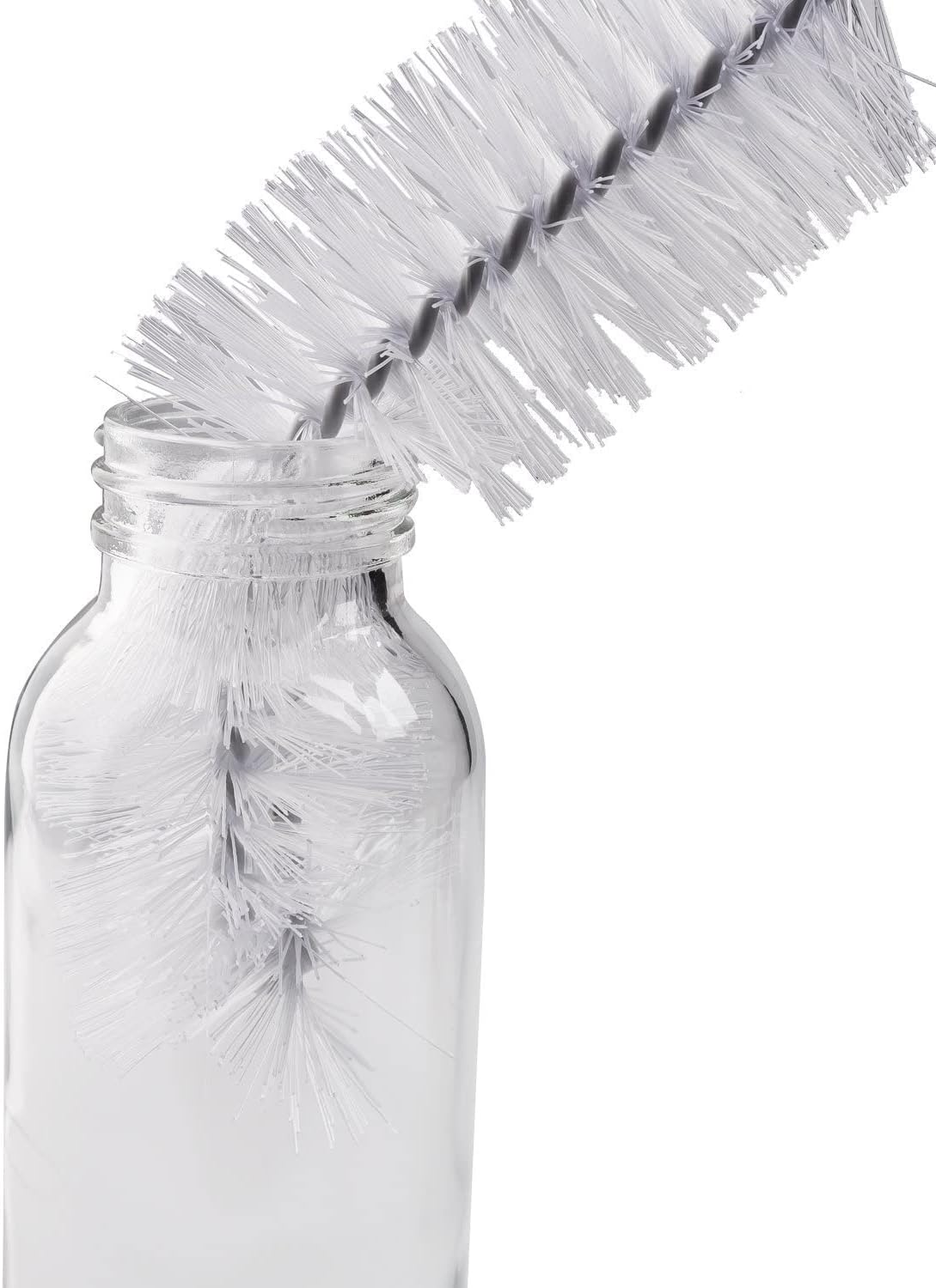 Bottle Brush, Bendable Long Handle Cleaner Brushes for Cleaning Neck Bottles, Baby Bottles, Water Bottles, Tumblers, Flask, Bird Feeder, Vase and Home Kitchen Sink Cleaning Brush