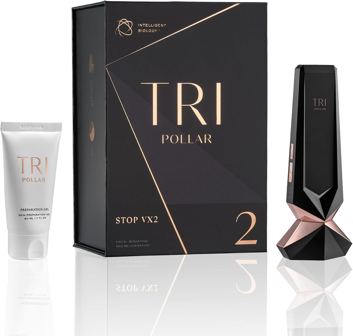 TriPollar Stop Vx 2 | Pollogen Stop U Model UXV Device | New Multi-RF + DMA Technology | at-Home Facial Device