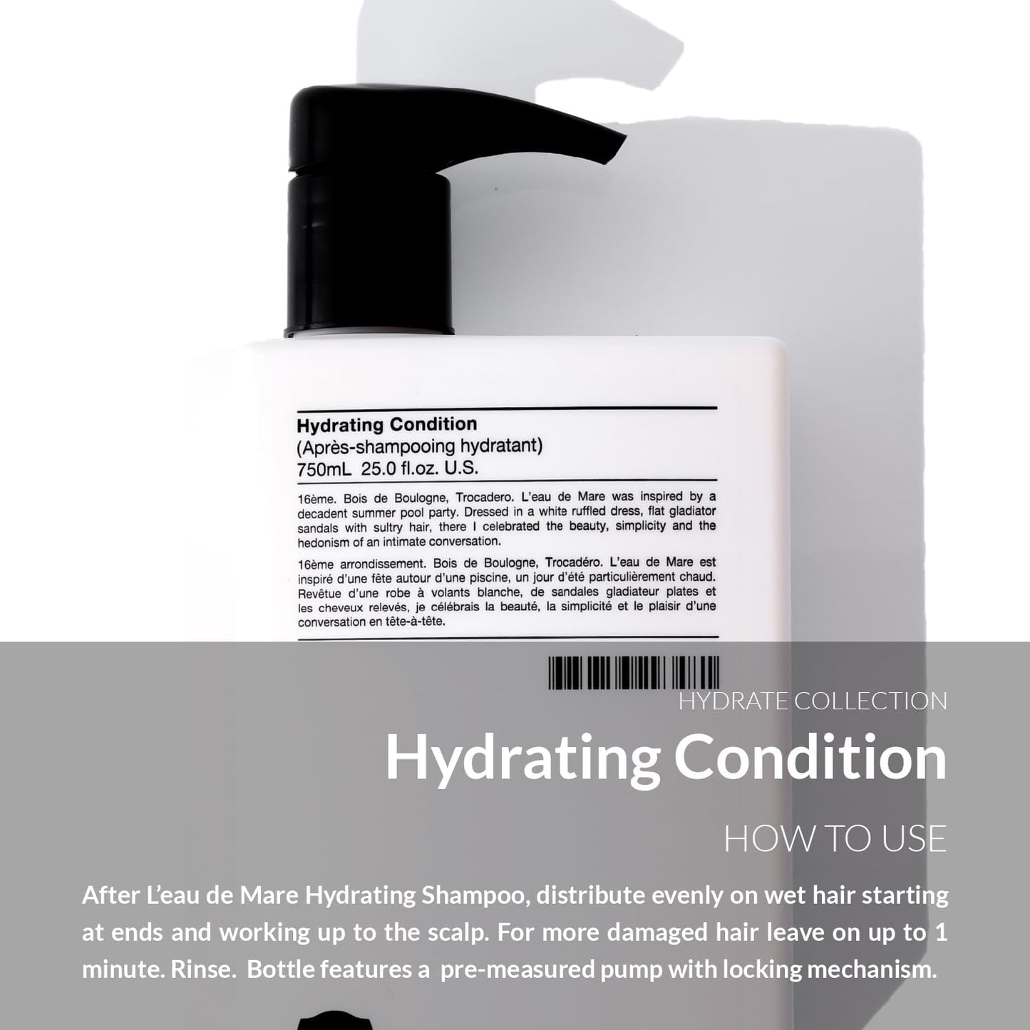 Number 4 Hydrating Condition. Deep Hydrating Conditioner. Lightweight, Dentangling, Color Protecting, 25 oz