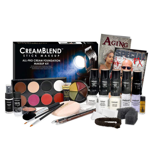 Mehron Makeup Creamblend All-Pro Student Makeup Kit (Olive)