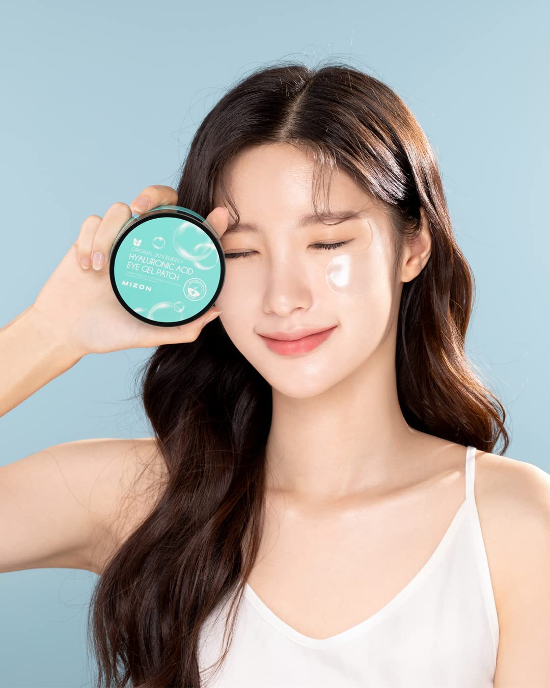 MIZON Triple Hyaluronic Acid Eye Gel Patches – Hydrogel Eye Masks with Seaweed Extract for Deep Hydration, Plumping & Soothing – 60 Pcs Under-Eye Treatment for Dryness & Fine Lines