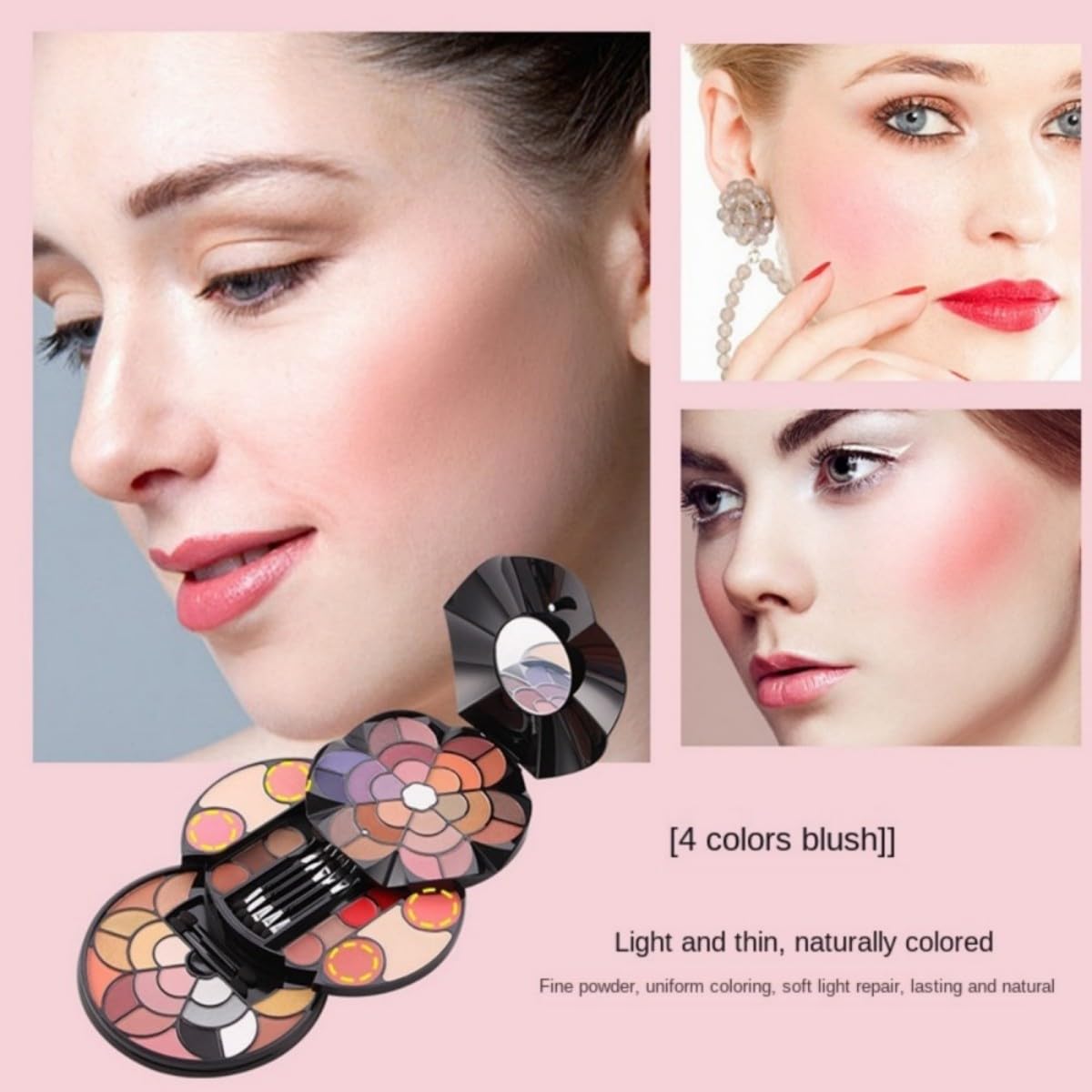 57 Colors Makeup Set (Type Y) for Valentines Day Gifts, Professional Makeup Kit for Women Full Kit, High Pigmented Eyeshadow Palette for Beginners, Make up Gifts for Girls and Teens