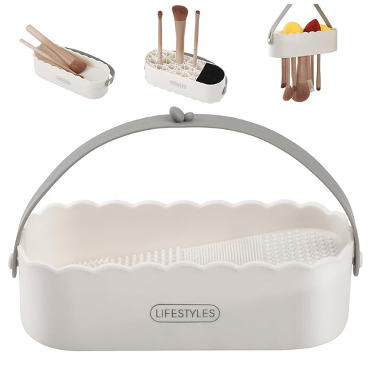 DUcare Makeup Brush Cleaner Shampoo Soap Solid Brush Cleaning Mat Removes Cosmetic Color Brush Cleaner Pad for Cleaning Makeup Sponges Brushes