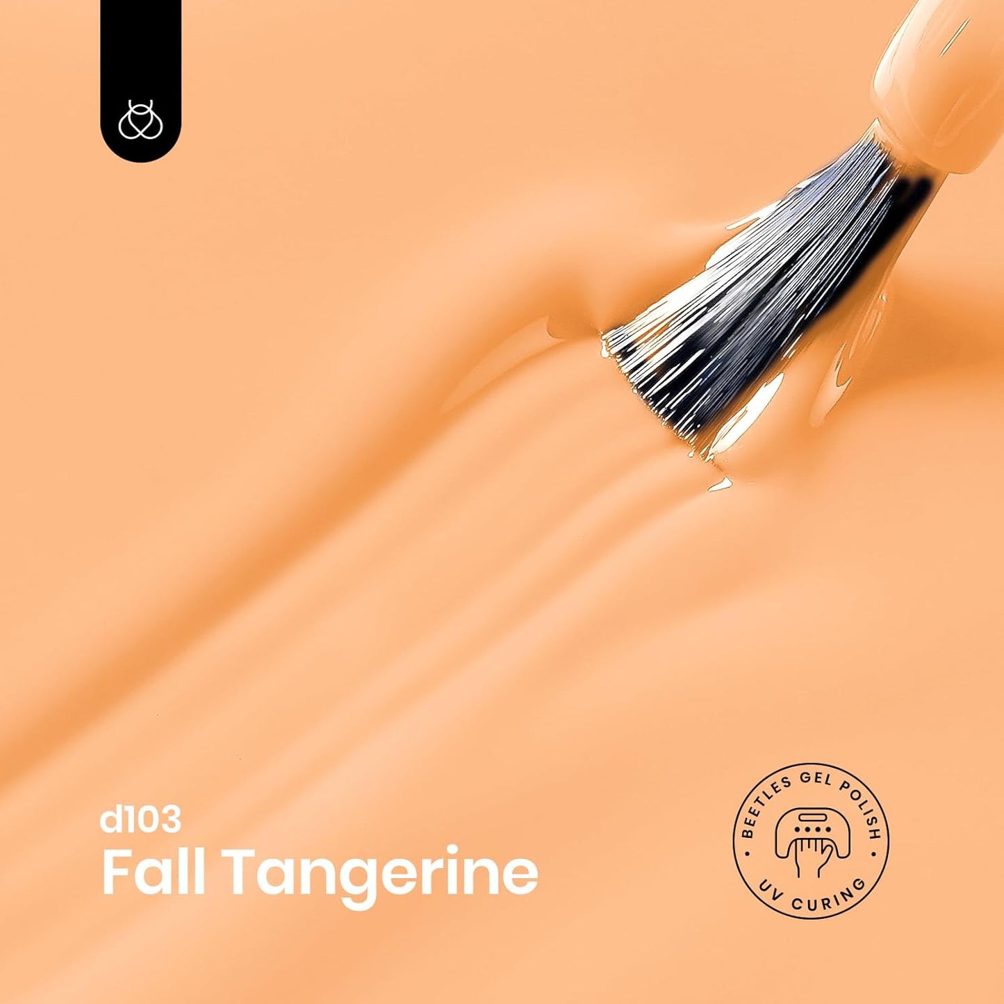 Beetles Burnt Orange Gel Nail Polish, 15Ml Light Persimmon Polish Orange Nail Polish Gel Tropical Soak Off Uv Led Nail Lamp Manicure Salon Diy at home Gift for Women