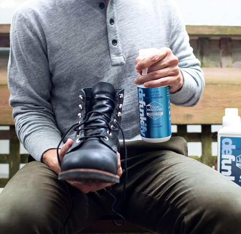 Odor Remover Spray, 16oz (2-Pack). 'Fresh Air' Essential Oil Odor Eliminator for Strong Odors on Fabric, Shoes, Activewear. 'ProvenSafe' Deodorizer for Pets, Kids & Sensitive Gear w/Ionic Silver