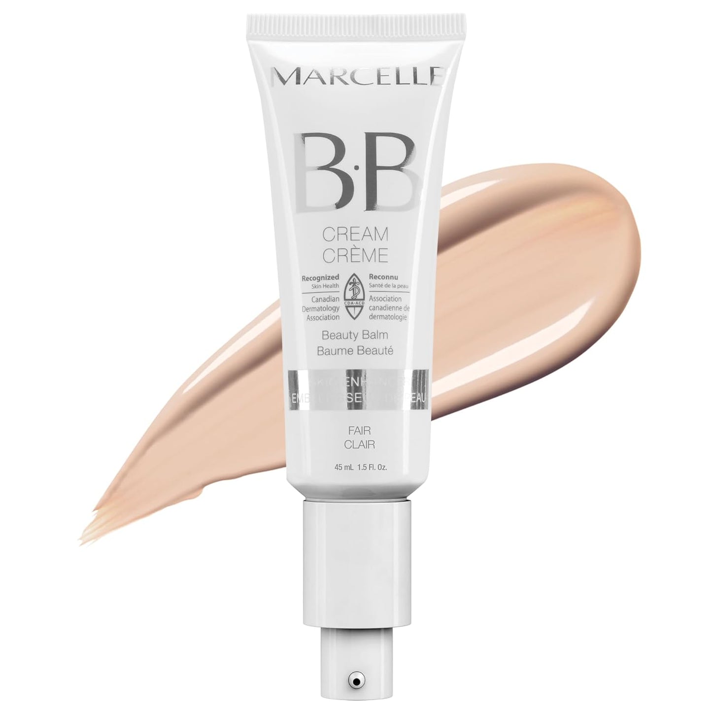 Marcelle BB Cream Beauty Balm - Fair Tinted Moisturizer, Lightweight Hydration, Hypoallergenic, Non-Comedogenic, Fragrance & Oil-Free, Cruelty-Free, 45mL