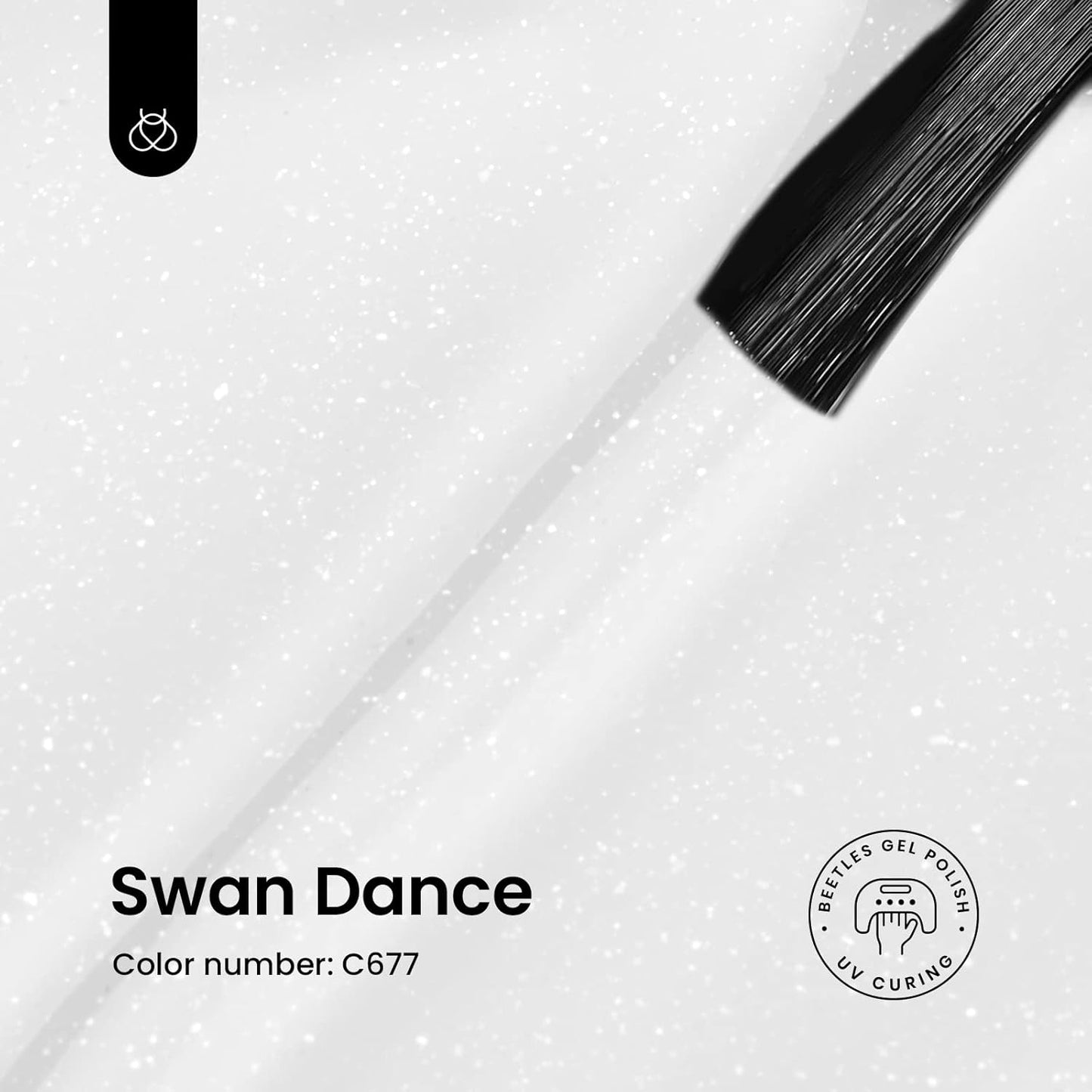 Beetles White Gel Nail Polish-15 ml Shimmer Glitter Milky White Gel Nail Polish Soak Off UV/LED Lamp Nail Art Manicure Salon DIY for French Nail Home Gift for Women Girls