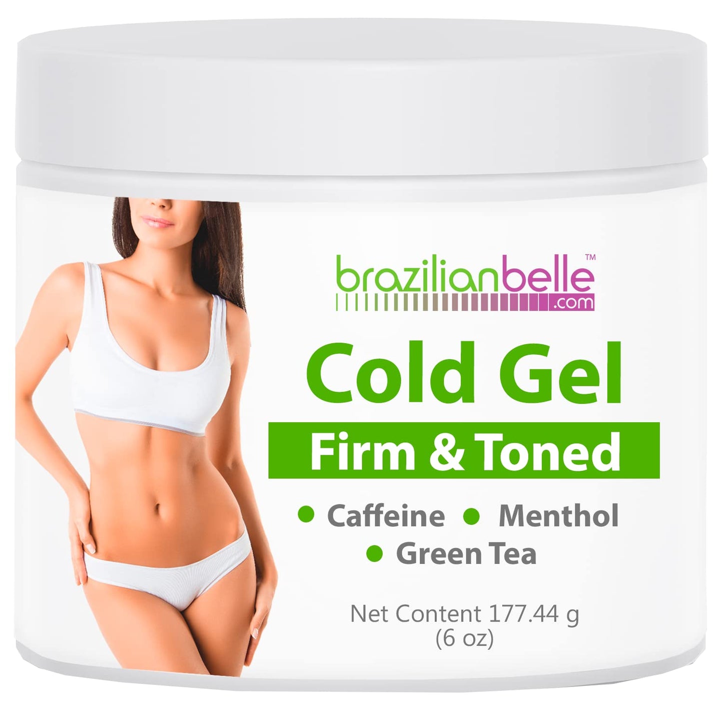 Brazilian Belle Cold Firmings Gel - Tightening & Anti Cellulite Cream with Caffeine - Advanced Firming & Body Firmings Gel for Loose & Sagging Skin - Suitable for All Skin Types