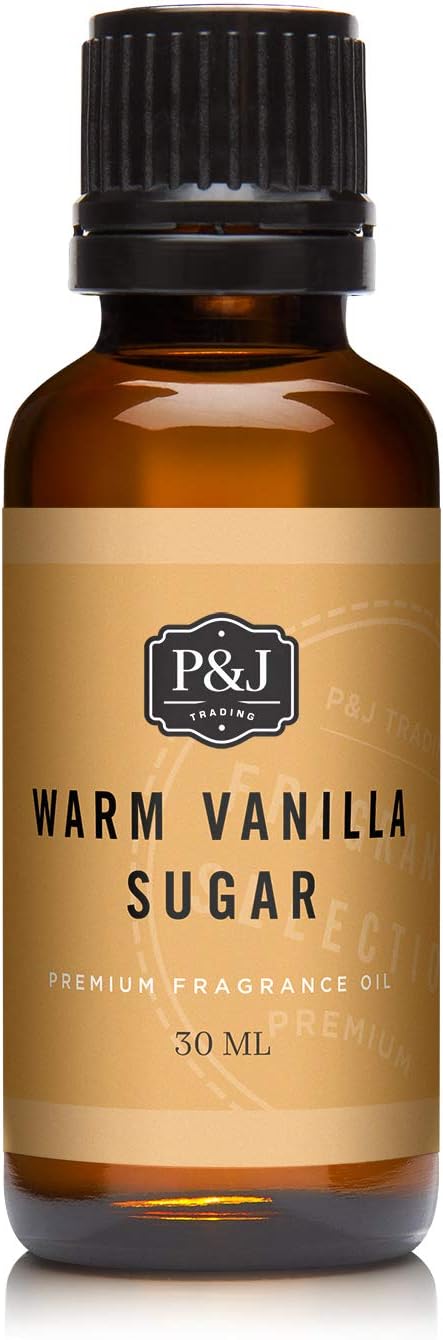 P&J Trading Fragrance | Warm Vanilla Sugar Oil 30ml - Candle Scents for Candle Making, Freshie Scent, Soap Making Supplies, Diffuser Oil Scents