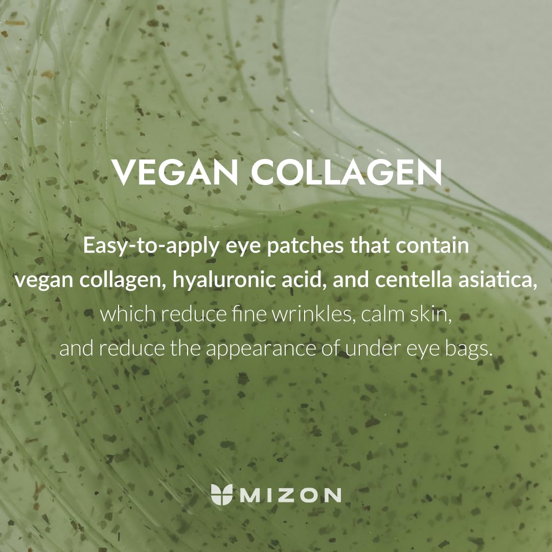 MIZON Phyto Plump Collagen Special Duo Set - Phyto Plump Eye Gel Patch & Serum Vegan Formula, Vegan Skincare Kit, Korean Skincare