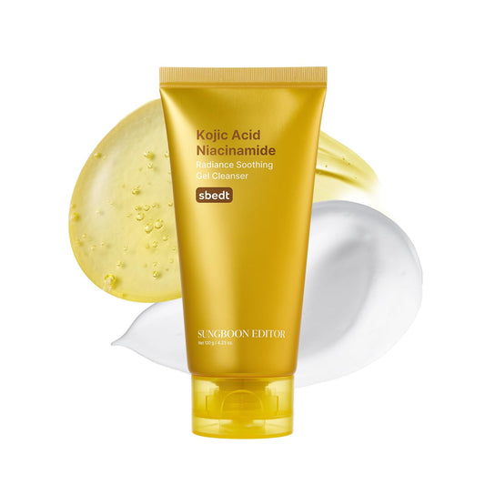 SUNGBOON EDITOR Kojic Acid Niacinamide Face Wash | Turmeric Cleanser for Dark Spots & Radiance | Korean Skin Care with Hyaluronic Acid | Gentle Makeup Remover & Blackhead Cleanser