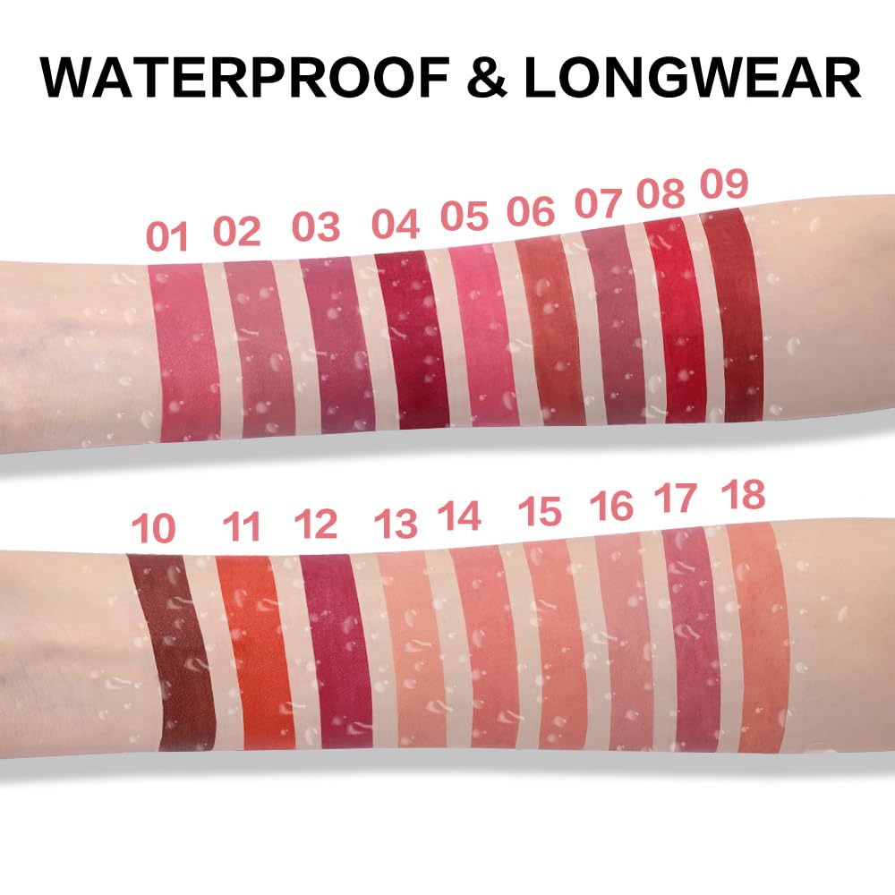 BINGBRUSH Matte Lip Crayon Set – Longwear, Waterproof, Velvet Finish, Built-in Sharpener, Smooth Lip Liner & Gloss (01#+02#, 2 Count (Pack of 1))