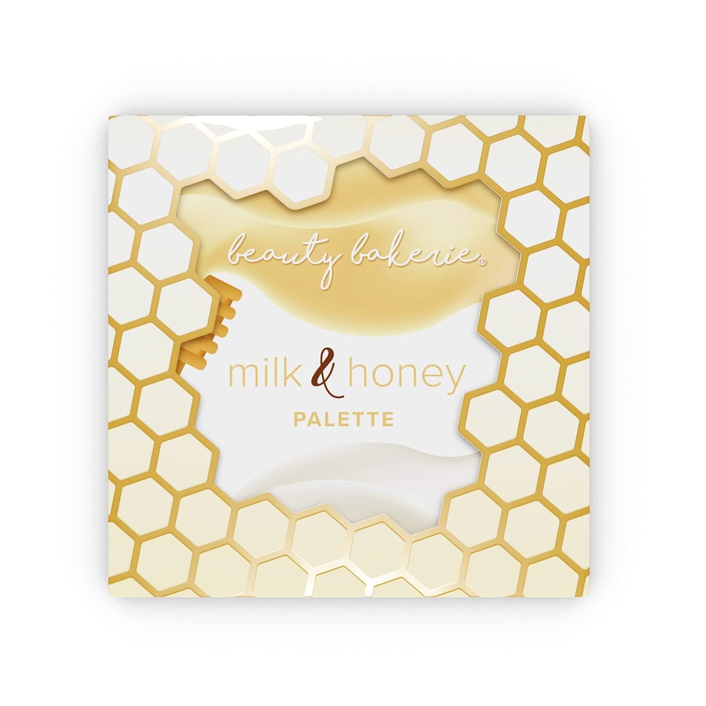Beauty Bakerie Milk & Honey Highlighter Makeup Palette, Shimmer Highlighter for a Natural Glow, 4 Shades