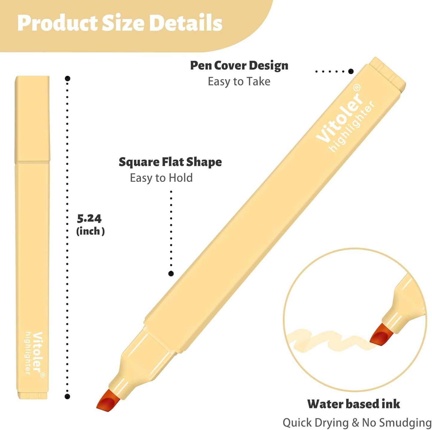 Highlighters,20Pcs Highlighters Assorted Colors,Chisel Tip Bible Pens,Pastel Markers for Journaling Planner Notes Graduation Gifts