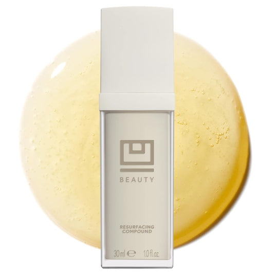 U Beauty Resurfacing Compound Serum - Renew & Illuminate Face Serum - Advanced 8-in-1 Formula with Vitamin C, Retinol, Hyaluronic Acid, & Peptides - Targets Fine Lines, Pores- 1.0 fl.oz