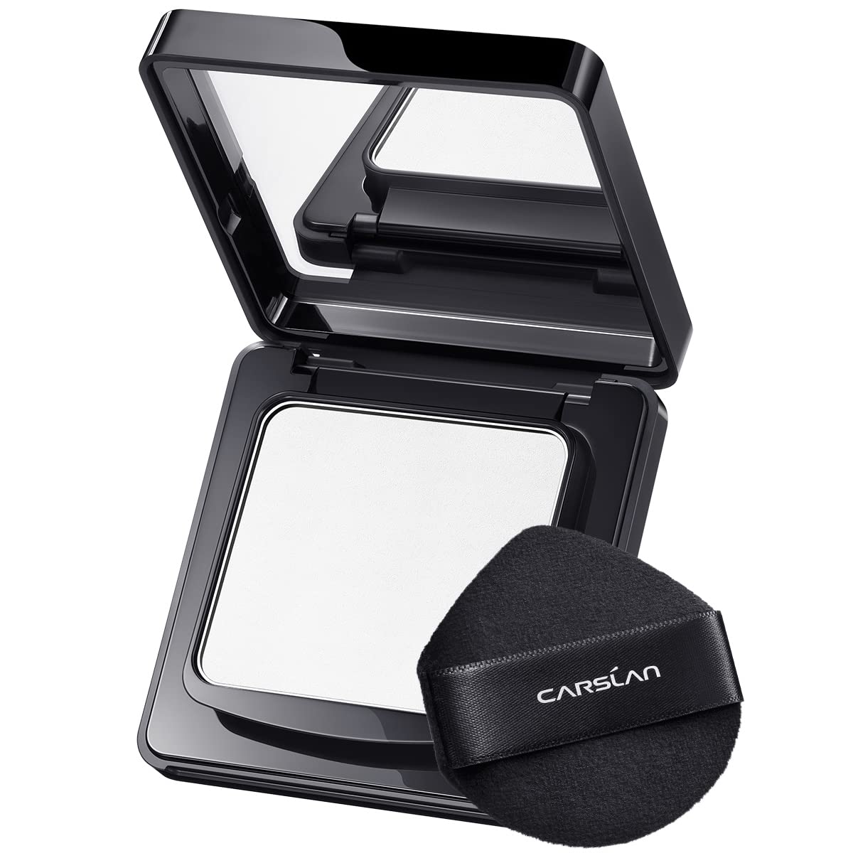 Oil Control Face Pressed Powder Compact, 24H Longlasting Waterproof Pressed Setting Powder Foundation Makeup, Shine Free, Poreless, Smooth, 01 Translucent for dry skin (0.28Oz) (0.28Oz)