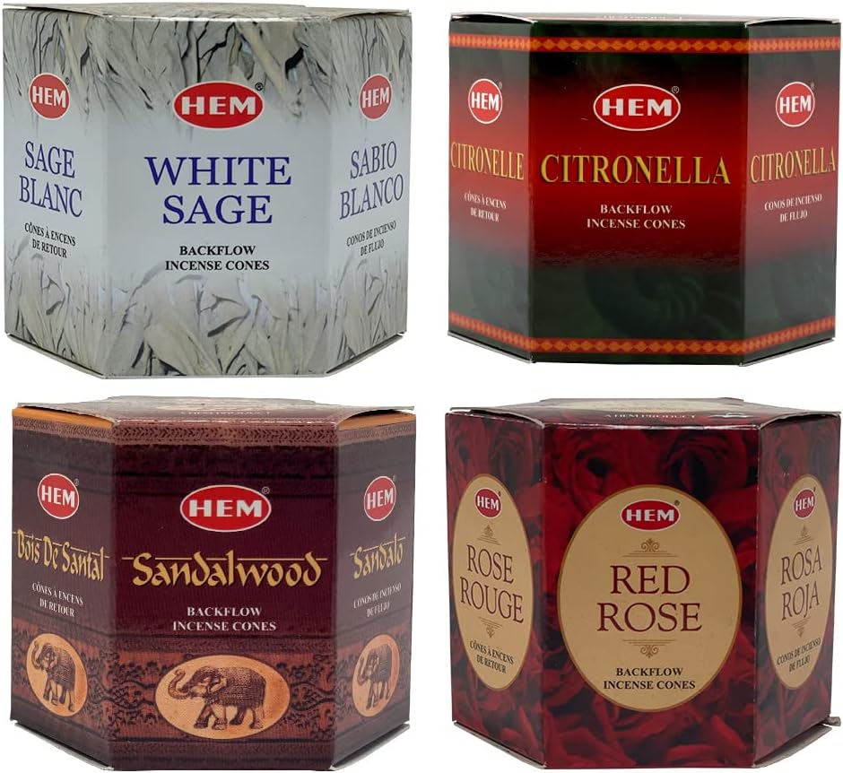 Variety Backflow Incense Cones for Waterfall and Mat Bundle Inciensos Aromaticos|Incienso|Inciense|Insienso