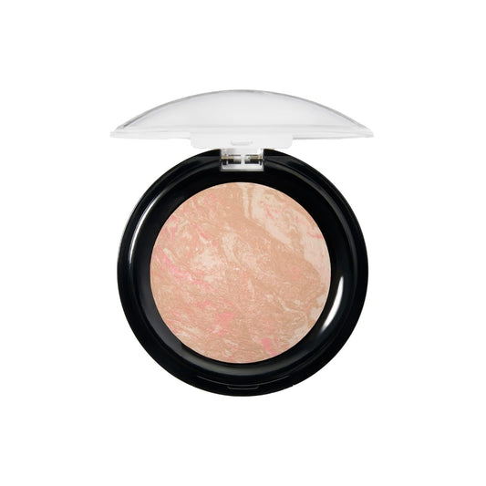 LAURA GELLER NEW YORK Award-Winning Baked Balance-n-Brighten To Go Travel Size Color Correcting Powder Foundation - Porcelain - Buildable Light to Medium Coverage - Demi-Matte Natural