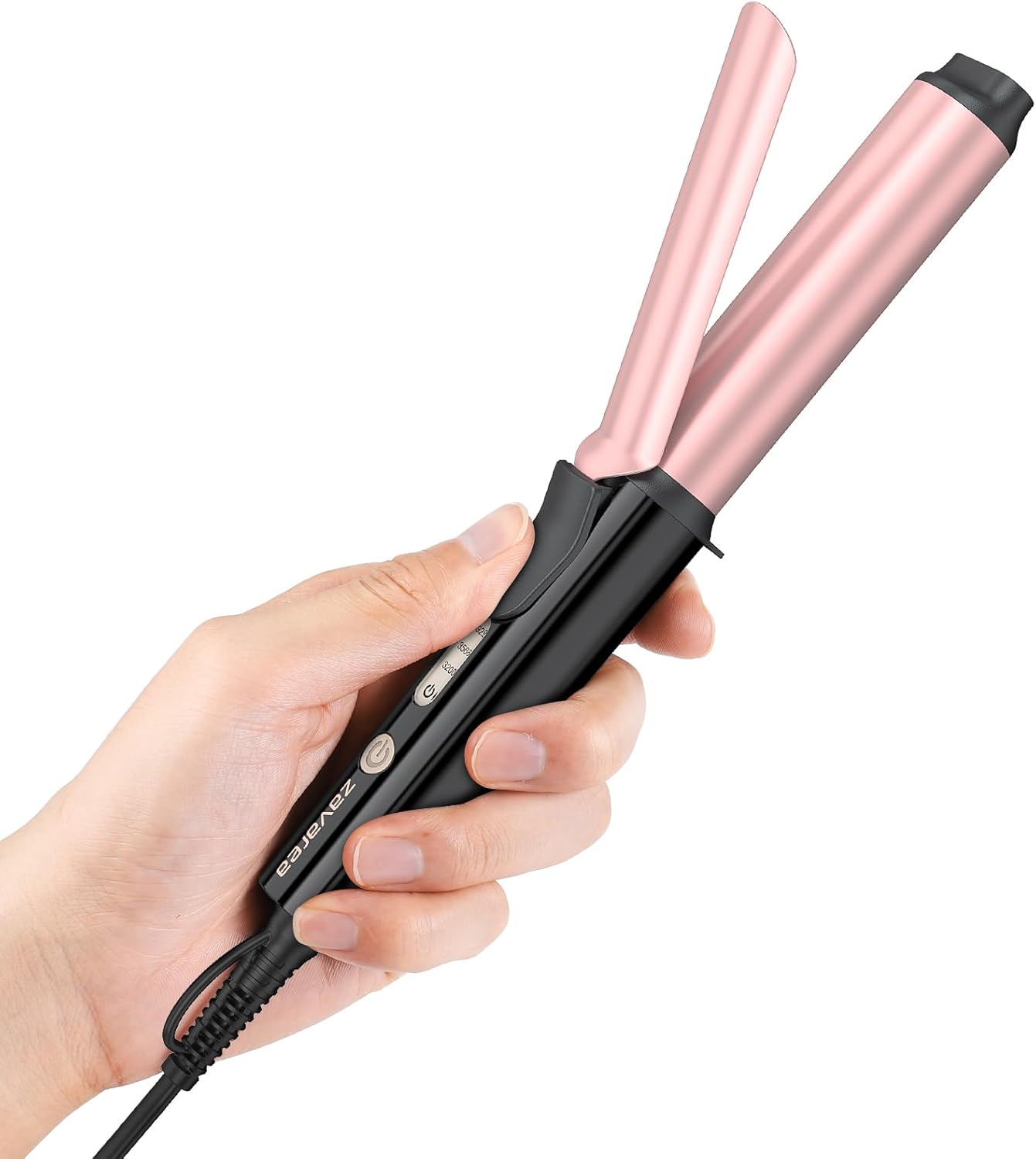 Travel Curling Iron, zavarea 1 Inch Mini Curling Iron for Short Hair, Ceramic Barrel with 3 Adjustable Temp, Dual Voltage, Auto Shut-Off, Includes Storage Bag