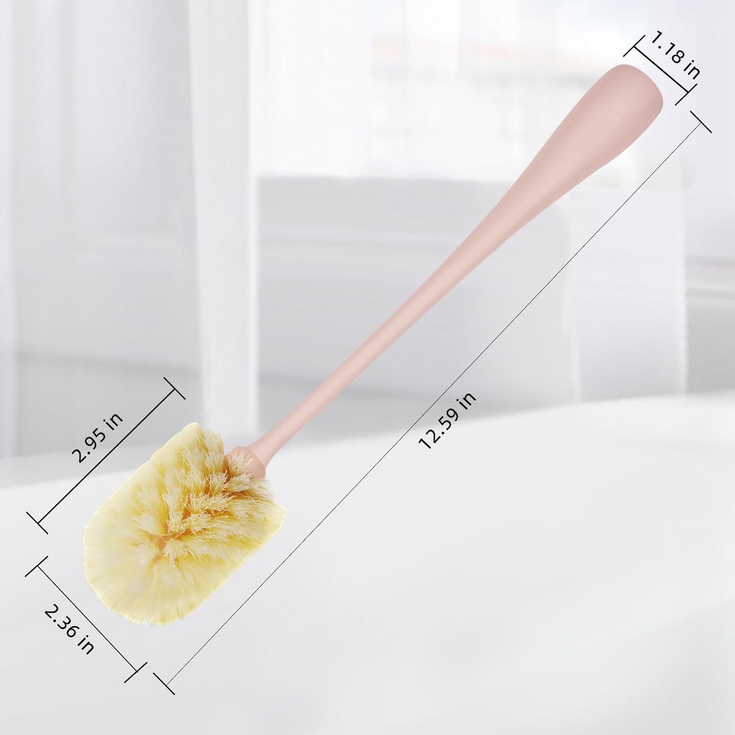 Water Bottle Brush Long Handle Bottle Cleaner Scrubbing Brush for Cleaning Sports Bottles, Baby Bottles, Cups, Coffee Mugs, Glasswares, Wine Decanters, Flask, Vase (Brush-pingshua-fenzong)