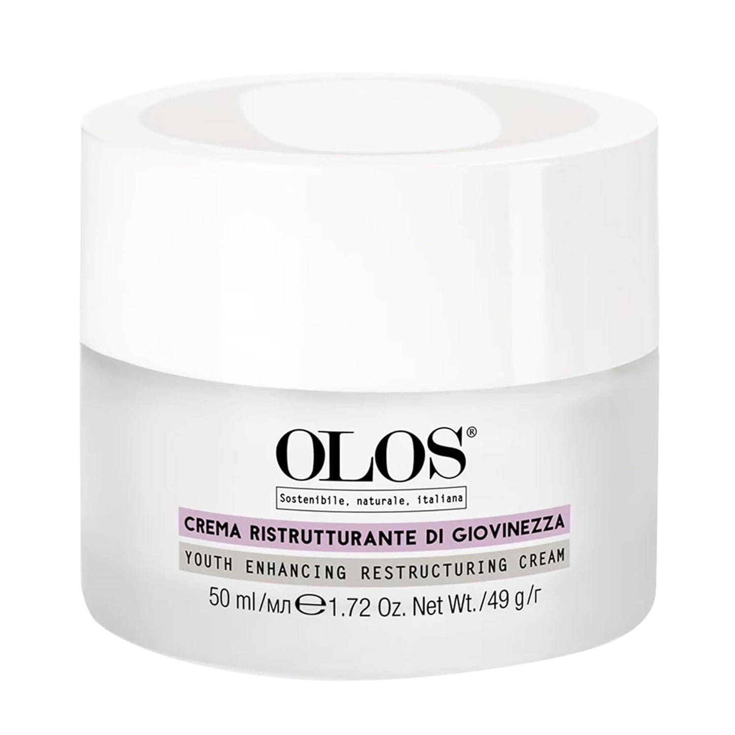 OLOS Youth-Enhancing Restructuring Cream - Anti-Aging Face Moisturizer - Face Lotion with Aloe and Shea Butter - Collagen Booster Face Cream - 1.7 oz