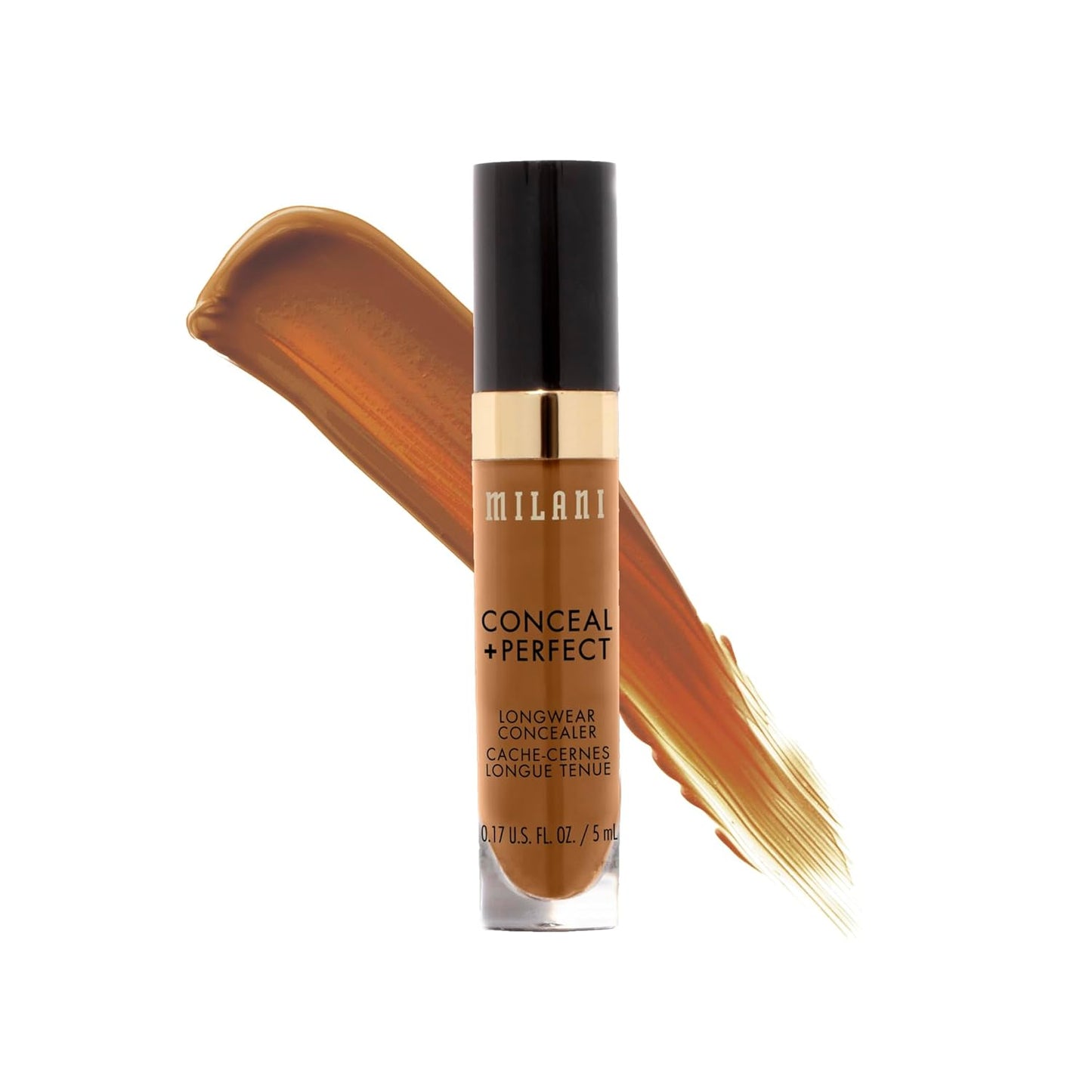 Milani Conceal + Perfect Longwear Concealer - Warm Almond (0.17 Fl. Oz.) Vegan, Cruelty-Free Liquid Concealer - Cover Dark Circles, Blemishes & Skin Imperfections for Long-Lasting Wear