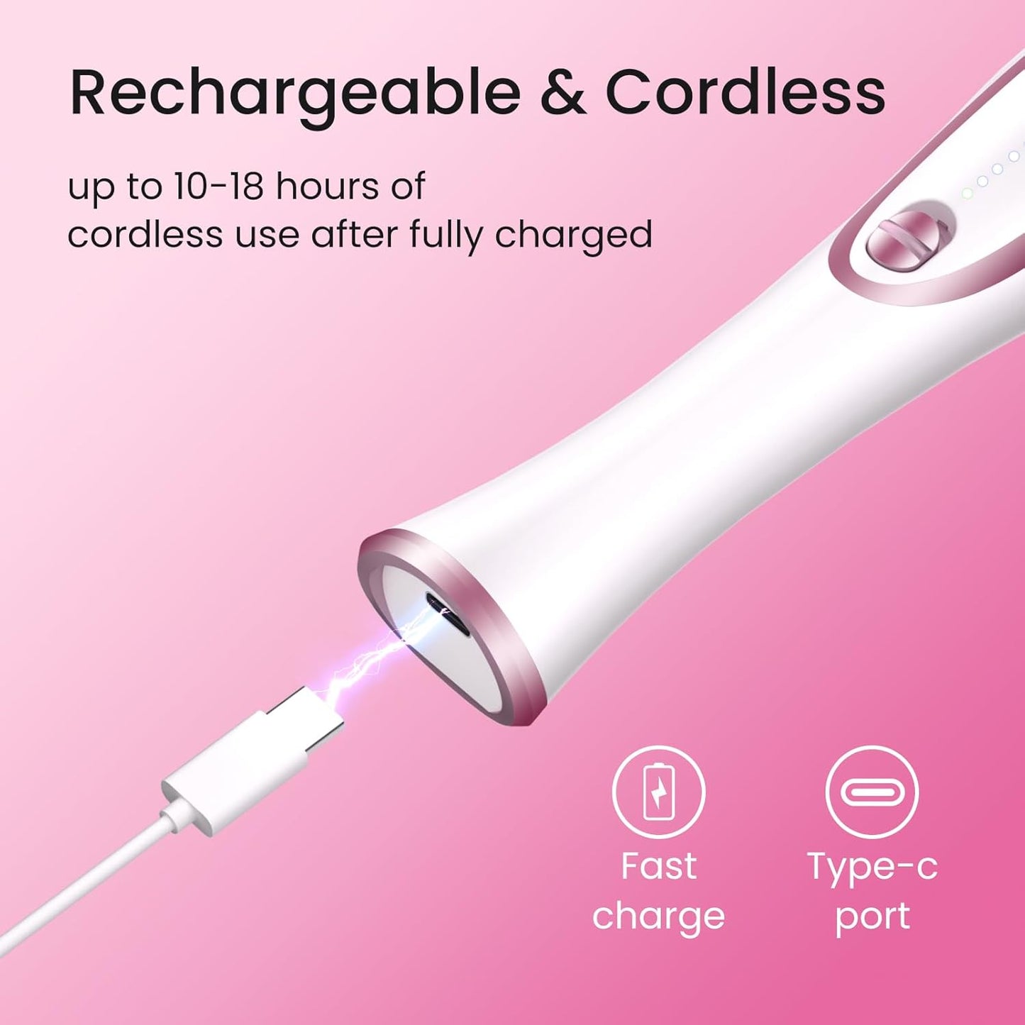 36-Piece Professional Manicure Pedicure Kit-Cordless Electric Nail File Kit,20000RPM, 11Pcs Bits,4 Speed,Rechargeable Pedicure Tool for Feet,Hand Foot Care Nail Drill Tool for Nail Grind Trim Polish