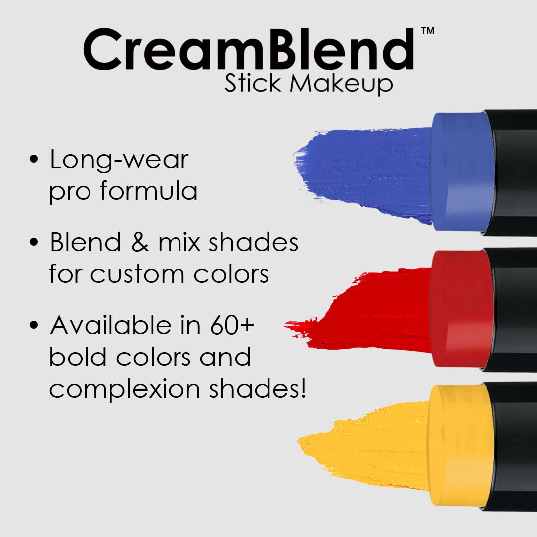 Mehron Makeup CreamBlend Stick | Face Paint, Body Paint, & Foundation Cream Makeup | Body Paint Stick .75 oz (21 g) (Auguste)