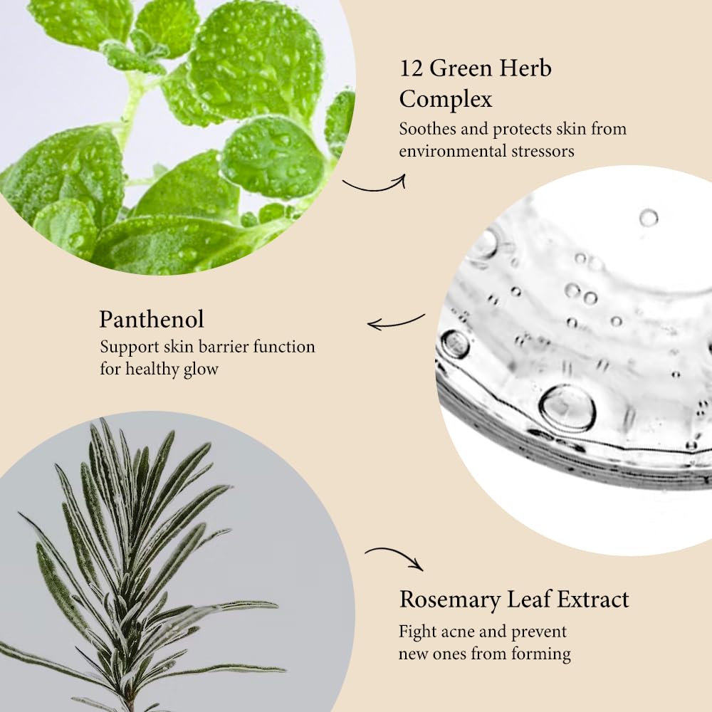 Herb Wormwood O₂ Mask Pack – Korean Oxygen Bubble Face Mask for Sensitive, Oily & Acne-Prone Skin, Exfoliating with AHA BHA, Tea Tree & Peppermint, Smooths & Refreshes, 10.1 fl.oz.